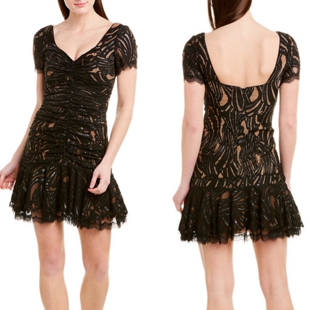 Jonathan Simkhai Black Lace Mini Dress